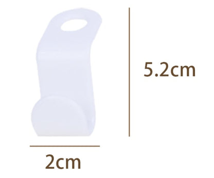 Platsbesparande hängarkrogar för galgar (10-pack)