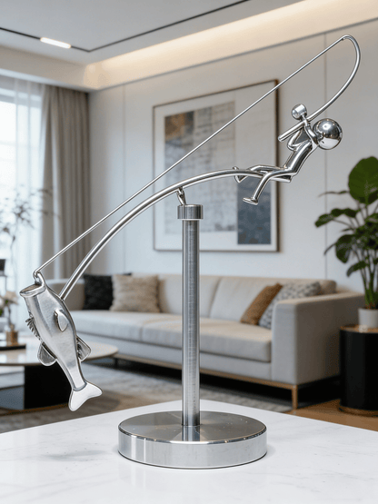 🎣 Designad skulptur av en fiskare – Limited Edition