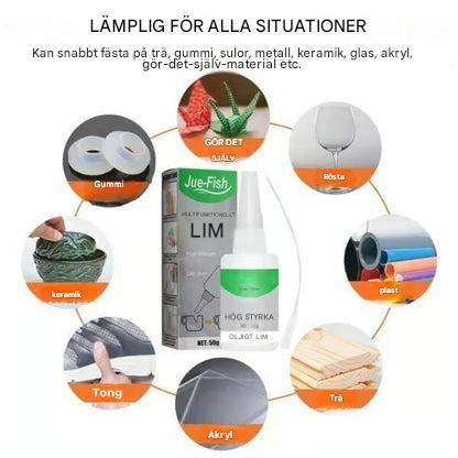 Kraftfullt universellt superlim – Starkt och snabbtorkande sekundlim