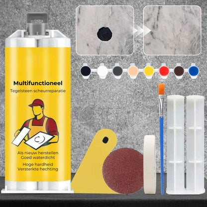 Multifunktionellt reparationskit för kakel och sten