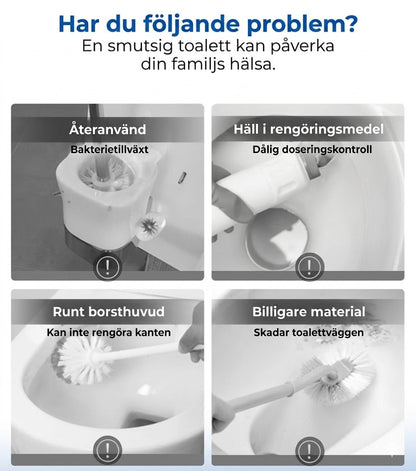 Hygienisk antibakteriell toalettborste (inkl. 6–36 doftkuddar)