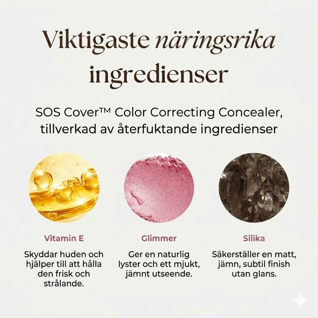 SOS Cover™ Färgkorrigerande concealer