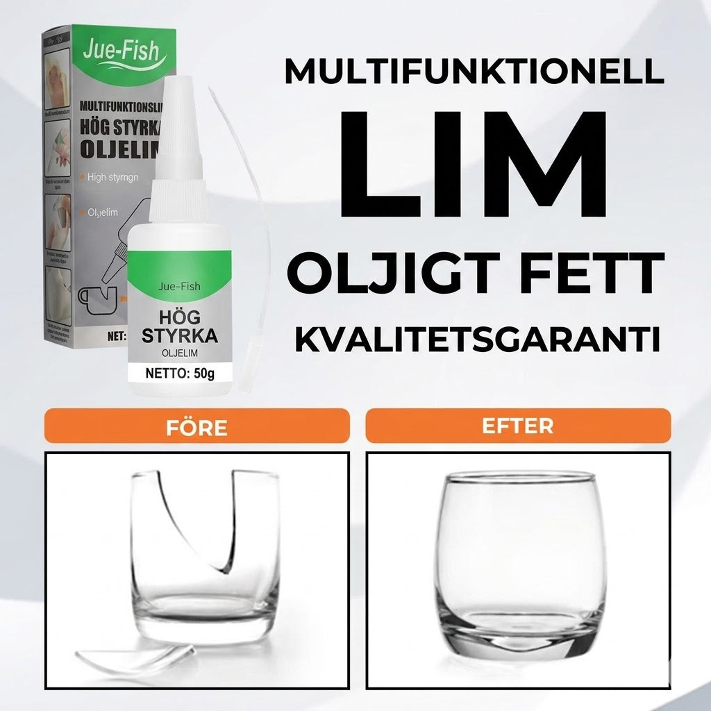 Kraftfullt universellt superlim – Starkt och snabbtorkande sekundlim