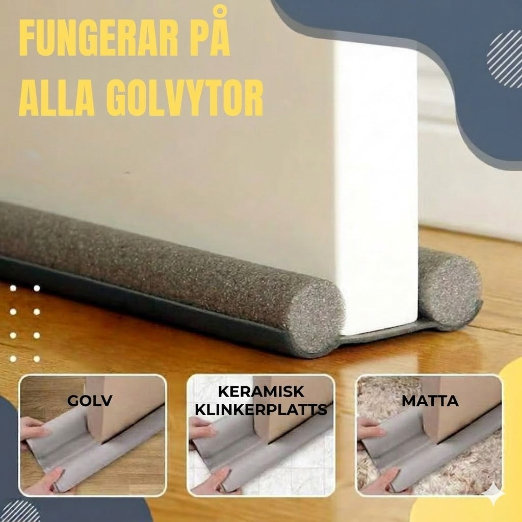 Tätningslist till dörrens nederkant (Dragstopp)