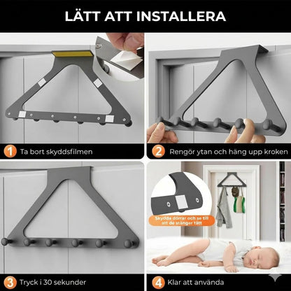 🏠Dörrhängare i slitstarkt kolstål