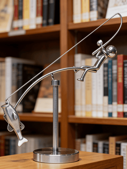🎣 Designad skulptur av en fiskare – Limited Edition