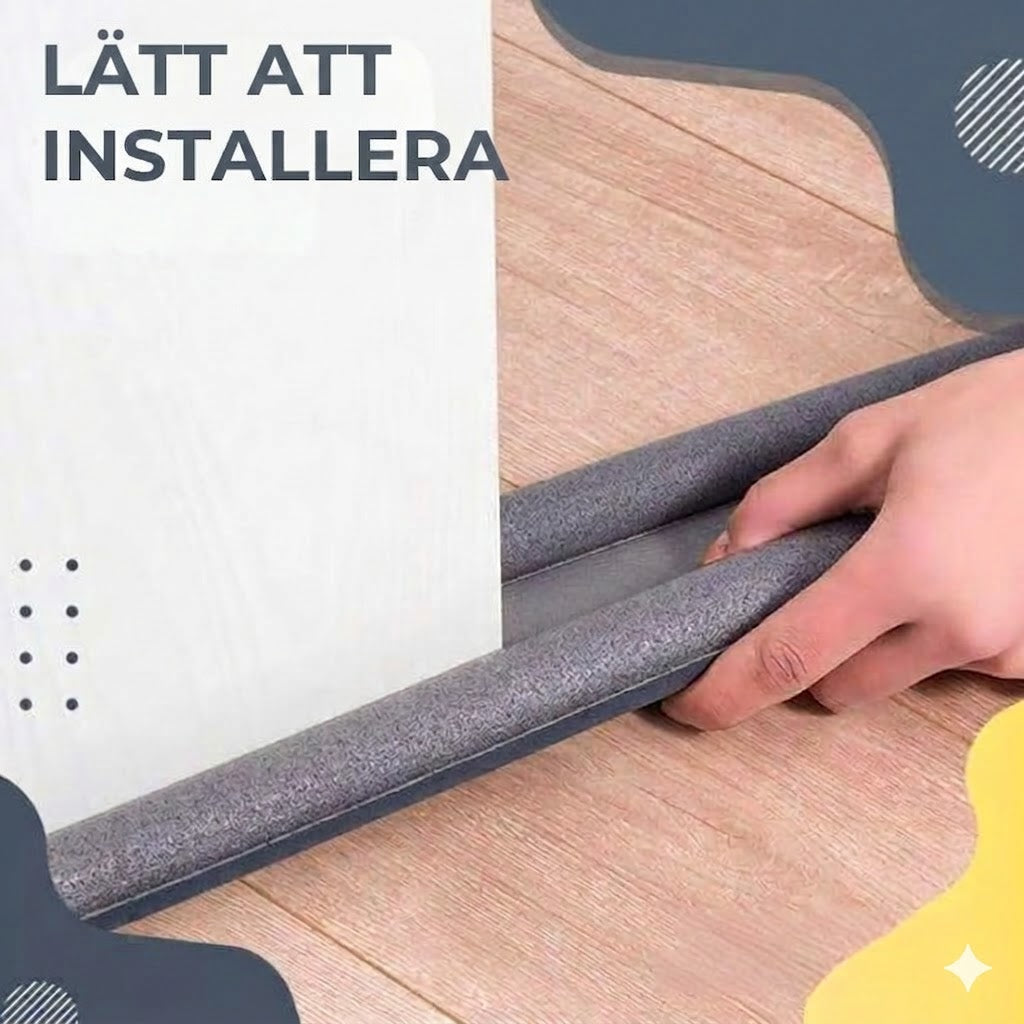 Tätningslist till dörrens nederkant (Dragstopp)