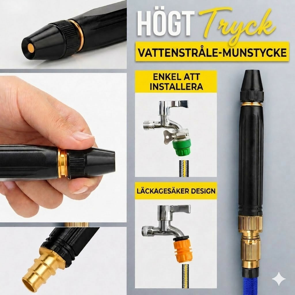 Uppgraderad högtryckstvätt för biltvätt