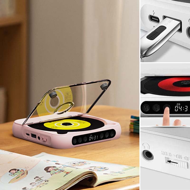 Bärbar cd-spelare med Bluetooth