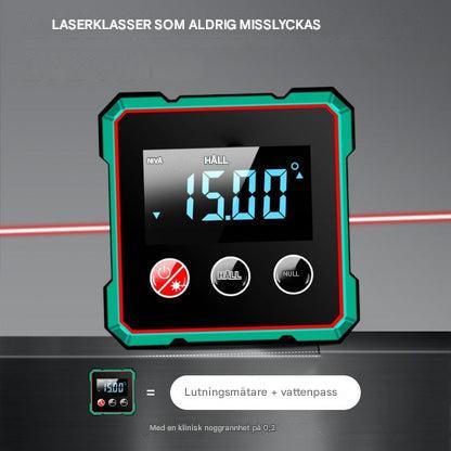 4-sidig magnetisk digital vinkelmätare med laser