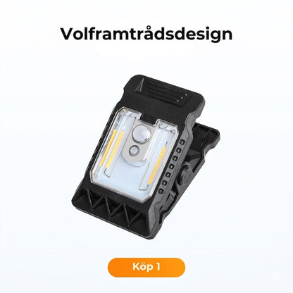 Solcells-klämlampa med rörelsesensor