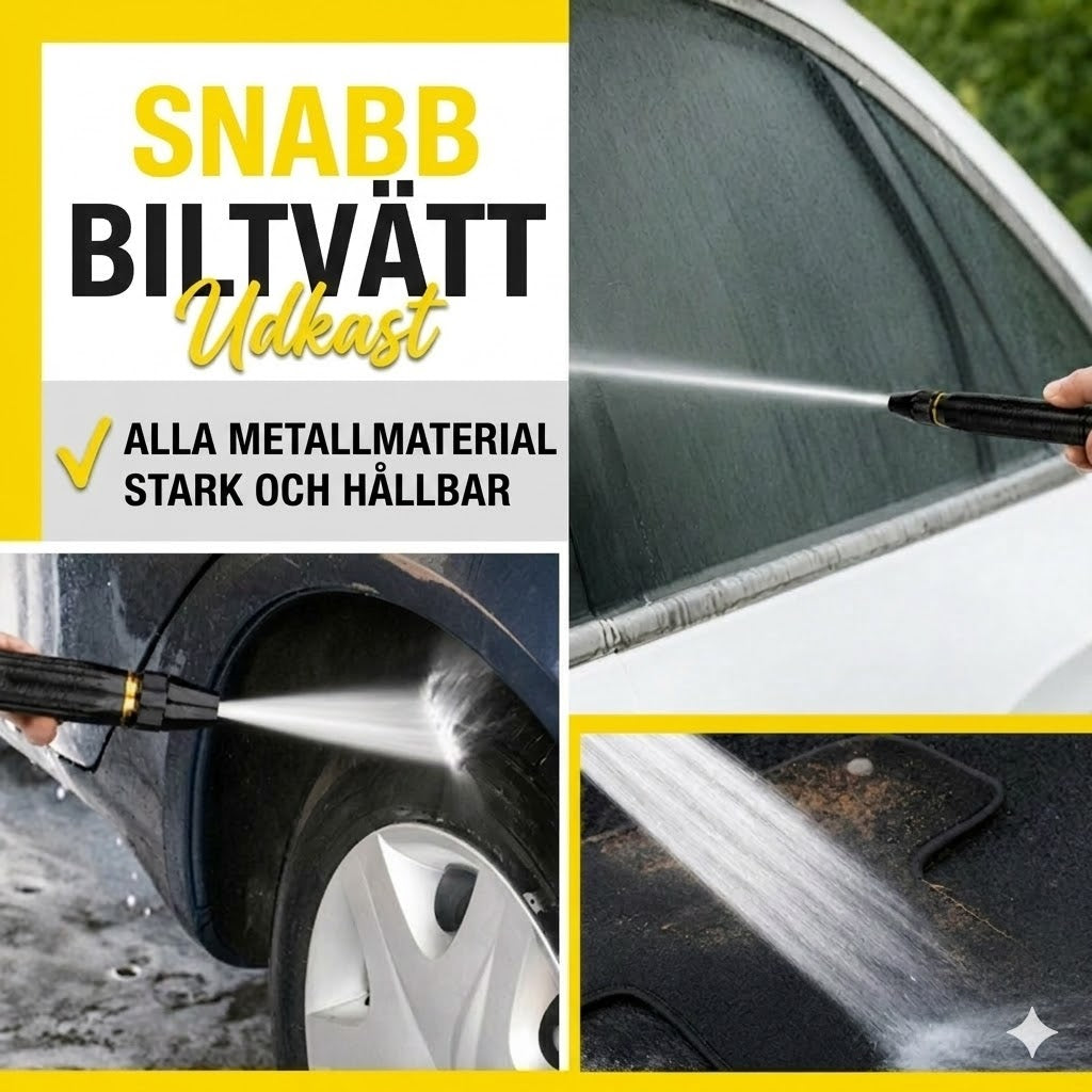 Uppgraderad högtryckstvätt för biltvätt