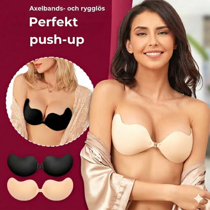 Osynlig Push-up Behå, Axellös