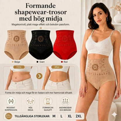 Formande shorts med hög midja
