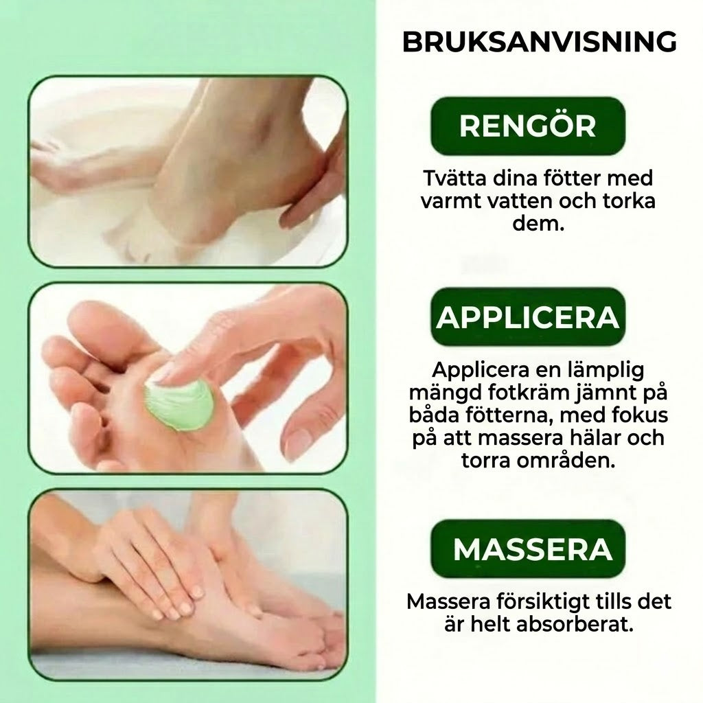 Återfuktande fotkräm med tea tree-olja och aloe vera