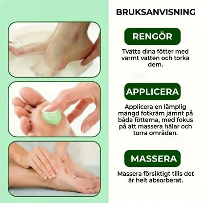 Återfuktande fotkräm med tea tree-olja och aloe vera