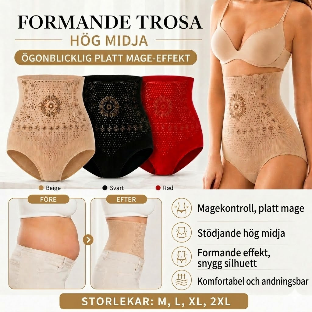 Formande shorts med hög midja