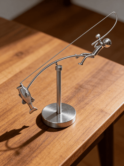 🎣 Designad skulptur av en fiskare – Limited Edition