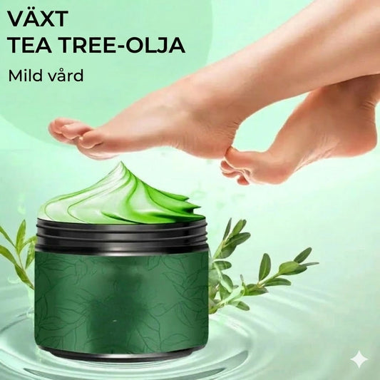 Återfuktande fotkräm med tea tree-olja och aloe vera