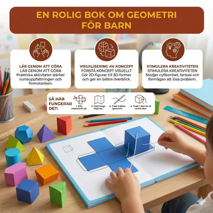 3D-bok om rymdgeometri för barn