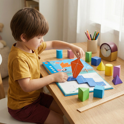 3D-bok om rymdgeometri för barn