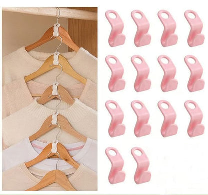 Platsbesparande hängarkrogar för galgar (10-pack)